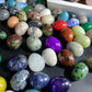 EG1-7 Mini Natural Stone Egg, Small Polished Egg Shaped Stone for Meditation Stress Relief Fidget Palm Desk Decor Gift