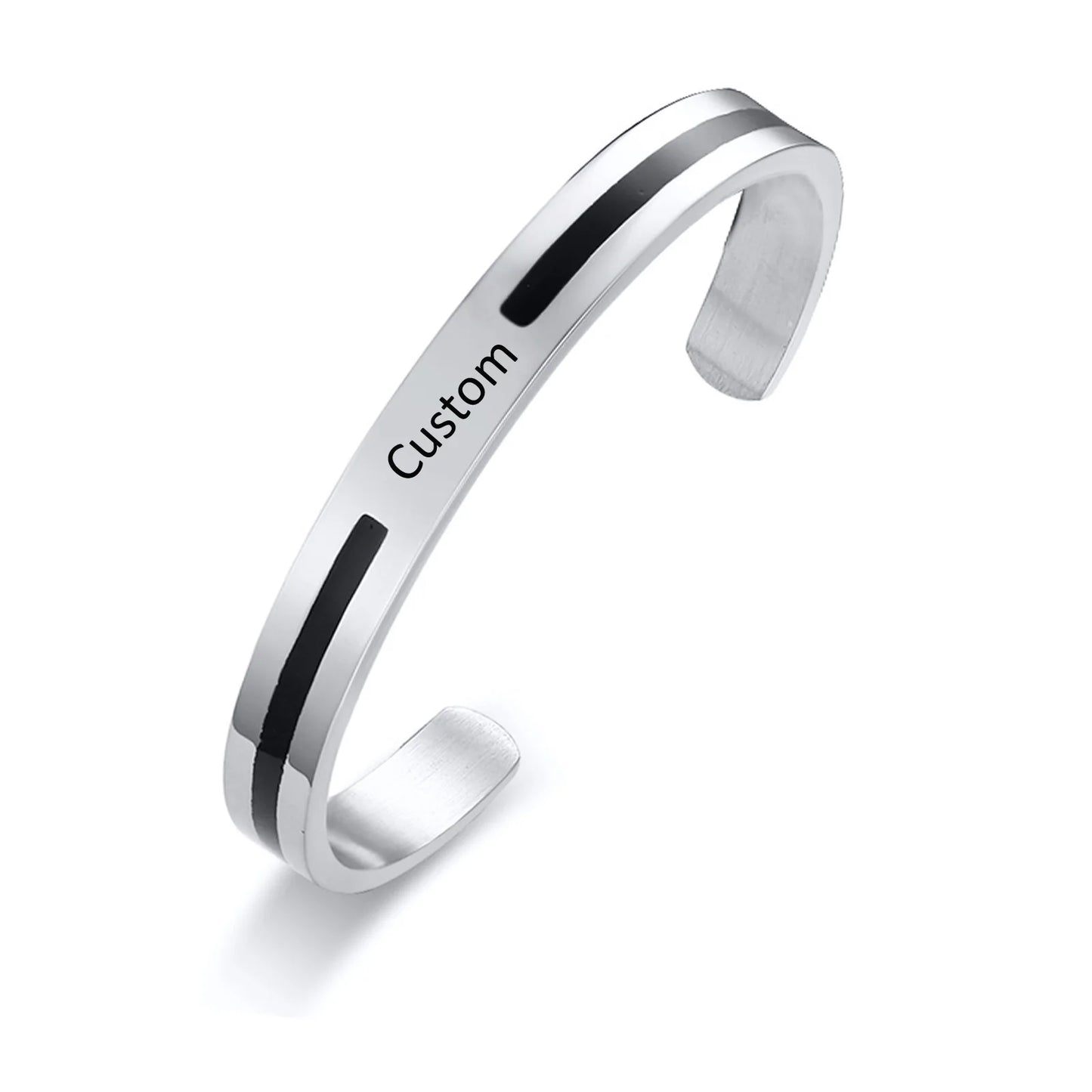 Men Bangle, Enemal Bangle Mens, Viking Logo Cuff Bracelet For Gentleman ,Stainless Steel Minimalist Bracelets