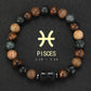12 zodiac signs Bracelets Capricorn Taurus Cancer Virgo Pisces Bracelets Ladies Men Couples Friendship Jewelry Gift Bracelets