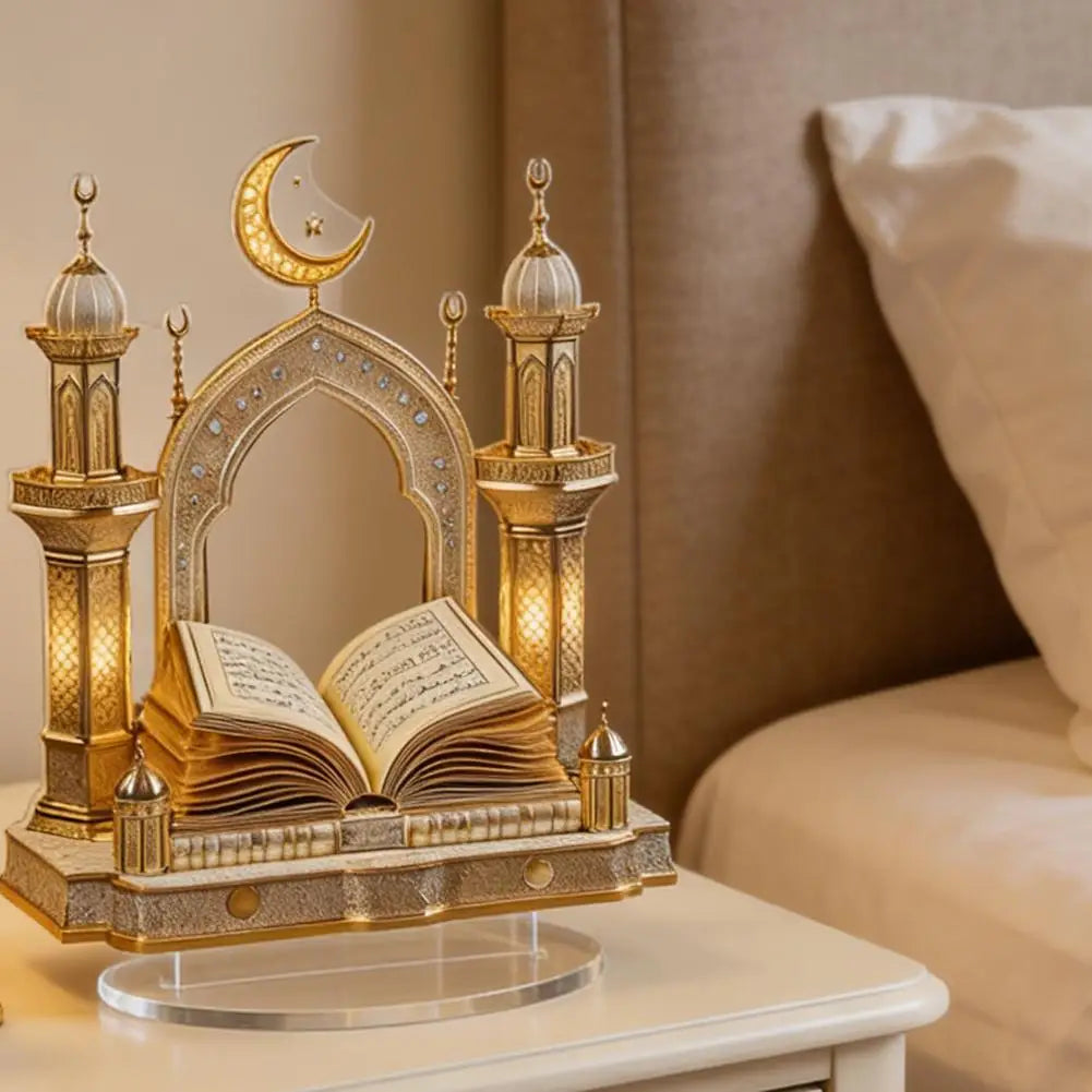 Multifunctional Exotic Architectural Ornament Exquisite Creative Desktop Accessories  Flat Home Moon Castle Acrylic Decoration