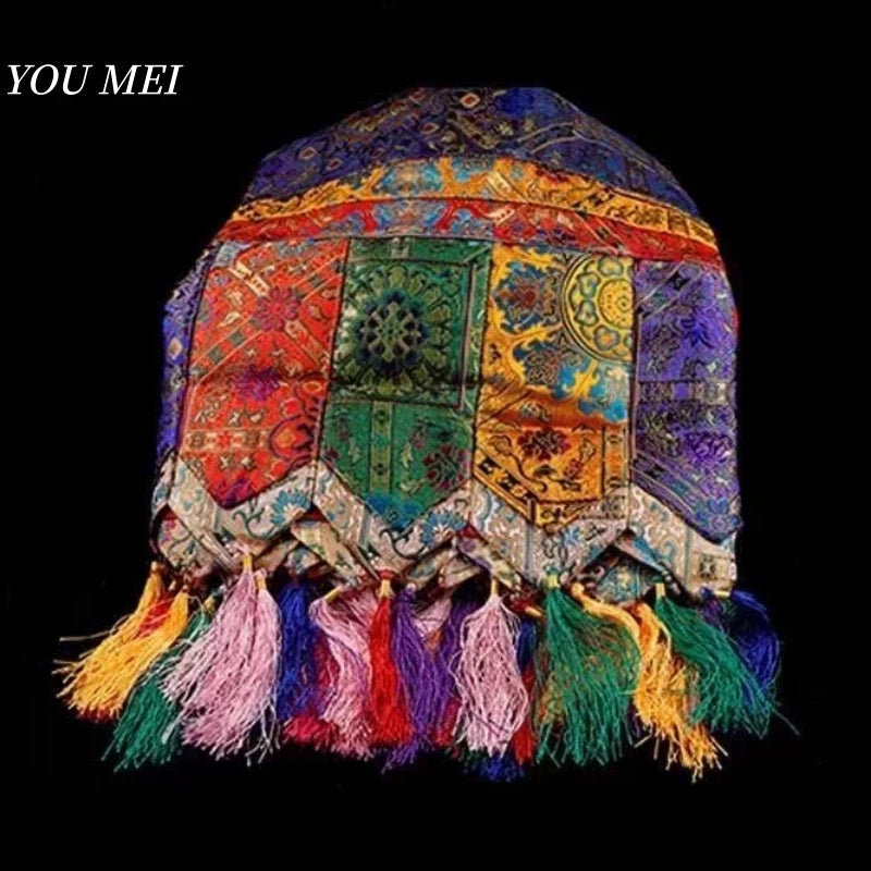 Tibetan Prayer Flag Five-Color Curtain Buddhist Altar Eight Auspicious 5m Curtain Wall Hanging Curtain Buddhist Item Decoration