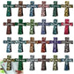 12/16/24PCS Plastic Bible Magnetic Bookmarks Double-Sided Cross Shape Page Marking Bookmark Durable Construction