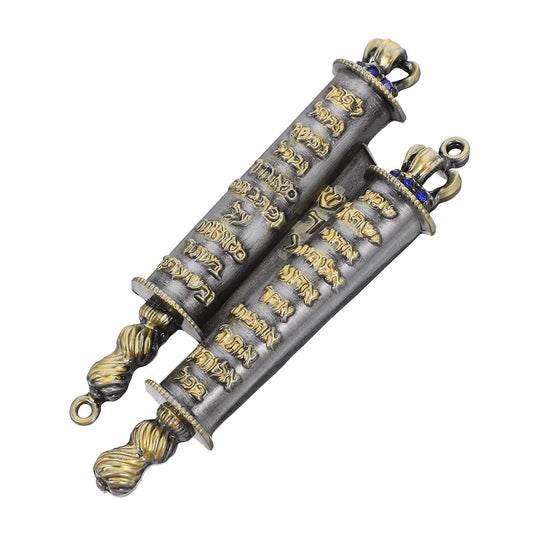 Metal Retro Mezuzah Case Holy Scroll Vintage Decor Jewish House Blessing Family Prayer Waterproof Door Protector