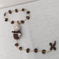 Handmade Christening Baptism wedding engagement Communion birthday Bridal Rosary with Saint Christmas Gift Home Decoration