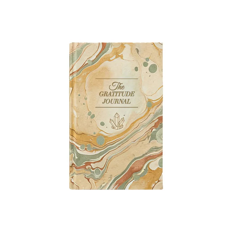 2026 New A5 Gratitude Journal Hardcover Gold Foil Notebook Daily Mindfulness Diary Positive Affirmation Planner