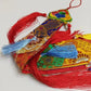 Tibetan Tantric Nepalese Embroidered Drum Banner,Hand Drum Ribbon,Exquisite Tibetan-Style Buddhist Hall Hanging Banner 60 cm
