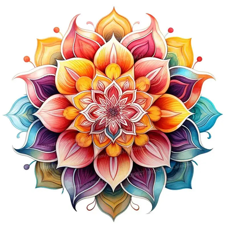 Mandala Wall Sticker Art Mural Bathroom Toilet Decor Living Room Cabinet Refrigerator Home Decoration Decals S389