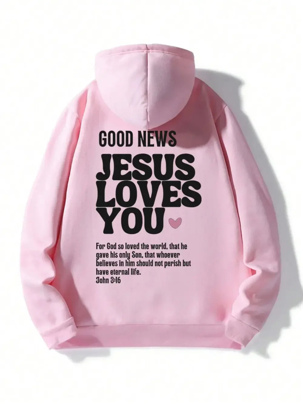Good news! Jesus loves you casual and fashionable streetwear Hoodies for  women in autumn and winter