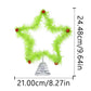 Christmas Fuzzy Grinch Star Tree Topper Holiday Festive Creative Grinch Decoration Christmas Party Home Decor Ornament