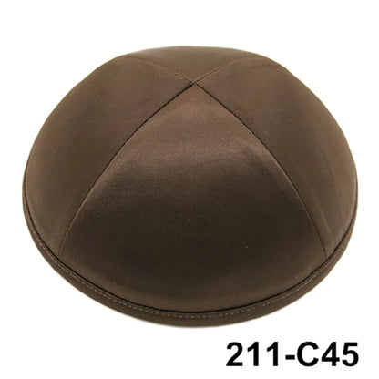GIU 19cm Satin Jewish Hats Caps Skullies Beanies Kippot Yarmulke Kippah Dome Kipa For Wedding And Events