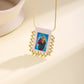 Nidin New Retro Religious Necklace Beaded Chain Link Virgin Mary & Jesus Sacred Heart Pendant For Women Men Prayer Jewelry Gifts