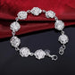 Hot Sale 925 Sterling Silver Chain Solid Bracelet for Women Mens Charm Party Gift Wedding Fashion Jewelry