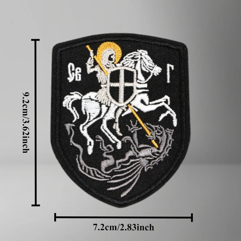 Archangel Michael Embroidery Patch Tactical Morale Badge Print Armband Hook Loop Military Patches Backpack Clothing Sticker