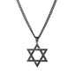 Skyrim Cutout Star of David Hexagram Choker Necklace for Men Women Gold Color Stainless Steel Chain Necklaces Jewish Jewelry