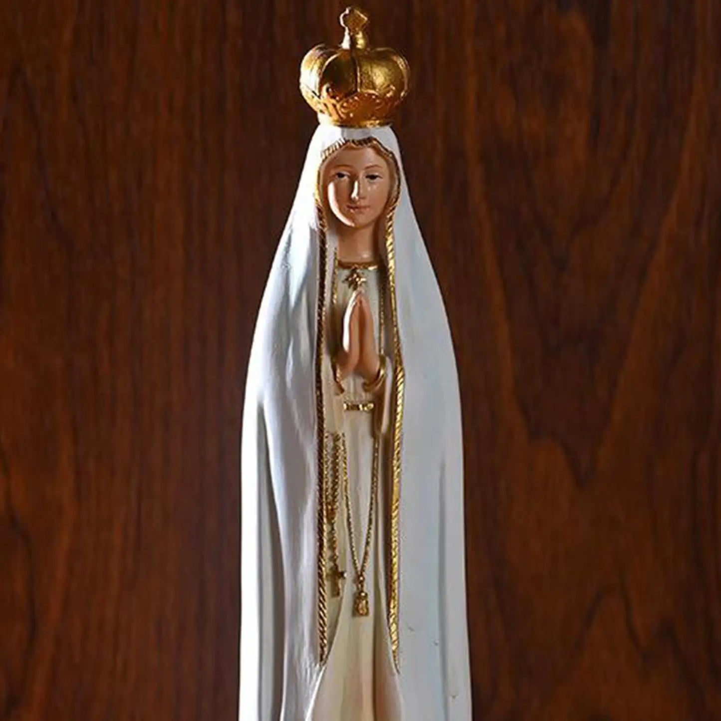 Blessed Mary Statue with on Her Head, 2.36x2.17x8.27 Inch Small