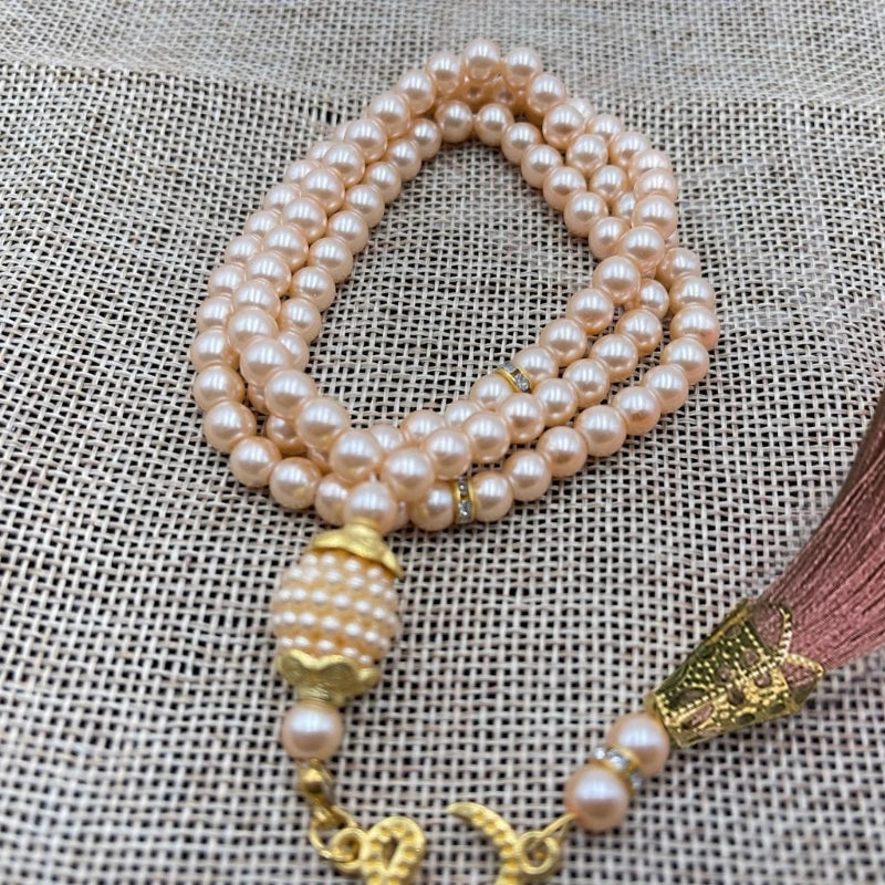 6MM Tasbih Muslim Prayer Beads Islamic 99 Beads Color Pearls Charm Bracelets Allah Mohammed Rosary Bracelets Dropship