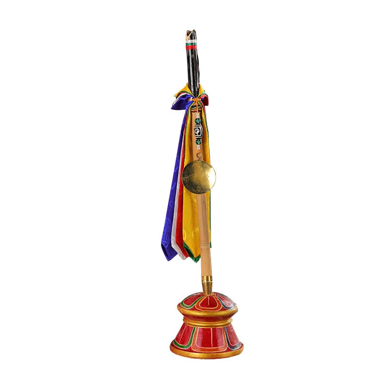 Nepal Auspicious Prayer Flag with Arrow Tibetan Buddhist Five Color Banner for Wealth and Luck