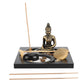Buddha Sand Tray Zen Garden Decor Resin Craft Home Ornament for Living Room Desktop Meditation Focus Innovative Mindful Gift