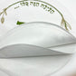 Judaica Embroidered Linen Passover Seder Matzo Cover Round Matzah Holder 3 Pocket Matzoh Holder Passover Decoration Jewish Gift