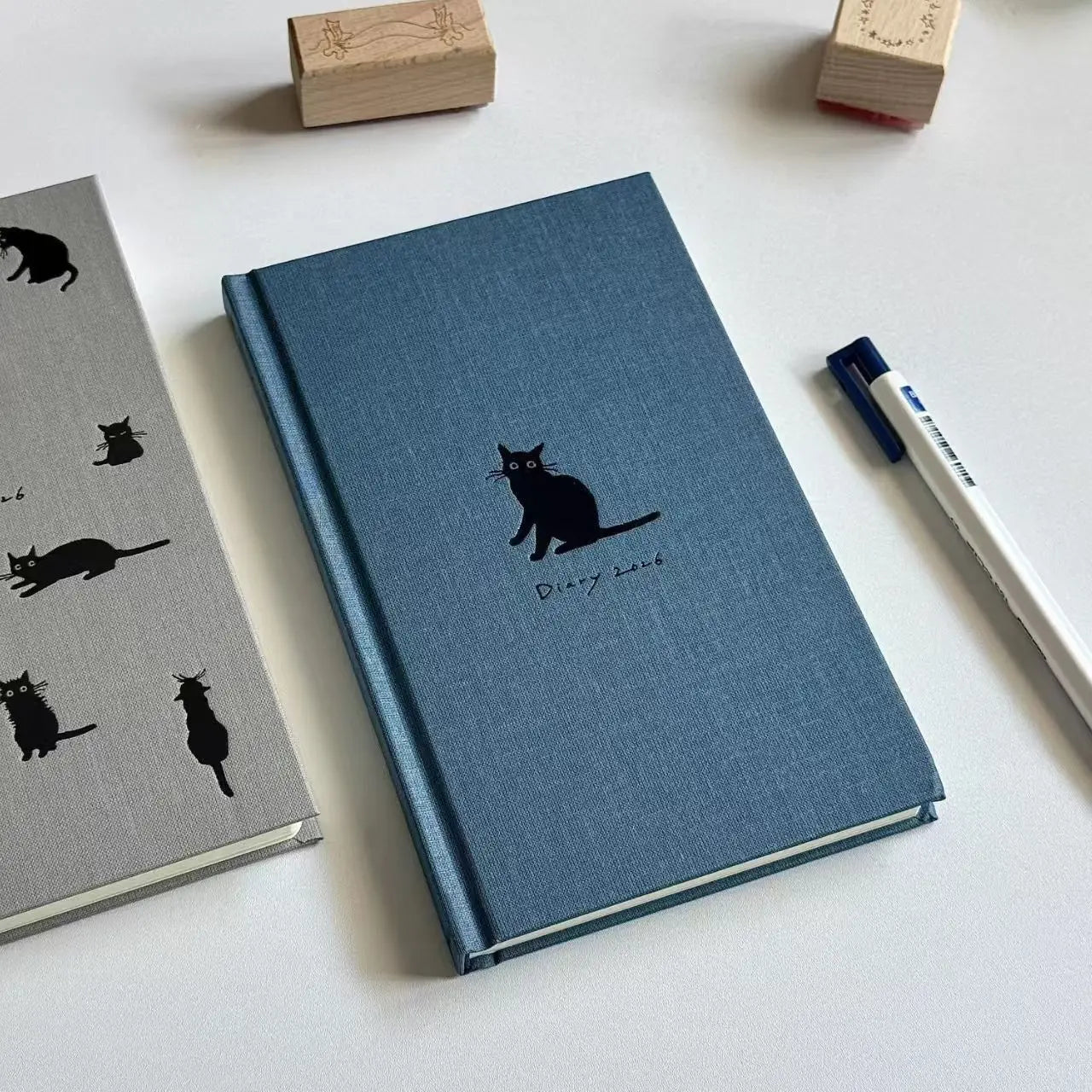 2026 Cute Cat Simple Time Management Weekly Planner Color Page Design Stylet Diary School Specific Notebook