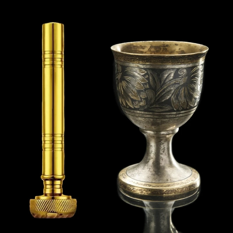 Pocket Holy Water Sprinkler With Leather Case, Religious Pocket Aspergillum Tool For Ceremonies Gift for Clergy DropShipping