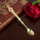 HTISOK Christian Chalice Church Ceremonial Supplies Alloy Metal Holy Cups Exquisitely Carved Holy Water Spoons And Cups