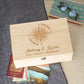 Personalized Wooden Baptism Keepsake Box ,Baptism Gifts For Baby Girl Or Baby Boy, Engraved Memory Box That Pattern With Wreath
