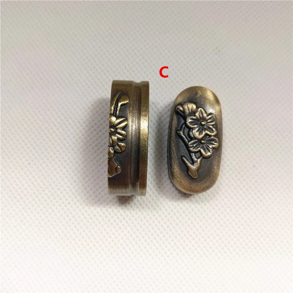 New Sword Handle Tsuka Alloy Fuchi Kashira For Japanese Samurai Katana Wakizashi Sword Fittings
