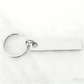 1pc Hebrew Ein Od Milvado Keychain Jewish charm spiritual protection symbol stainless steel keyring Engrave YHWH Metal Key chain