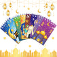 8pcs Eid Mubarak Mini Spiral Pocket Notebooks Memo Pad Coil Booklet Notepad For Office Stationery School Party Supplies