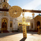 New Gold Plated Catholic Christian Jesus Crucifix Cross Pendant Necklace Religious Jewelry for Men Women Faith Devotional Gift