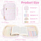 1 Set Bible Bag Hand Carry Bible Cover Case with Study Supplies Multiple Pocket Book Carrying Case Portable Notebook Storage Bag