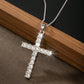 HipHop Fashion Cross Necklace For Women Crystal Zircon Men Necklace Metal Chains Choker Jesus Pendants Jewelry Gift supply