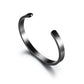 Vnox Oxdized Open Stainless Steel Bangle for Men Women, Basic Metal Cuff Bracelets, Retro Jewelry  Christmas Birthday Gift
