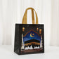 16/4Pcs Umrah Gift Bag with Handle Eid Mubarak Cookie Candy Packaging Bag Box Muslim Islamic Festival Party Decor Supplies