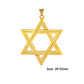EUEAVAN 1pc Jewish Star of David Hexagram Pendant Stainless Steel Amulet Charms for Jewelry Making Necklace Supplies