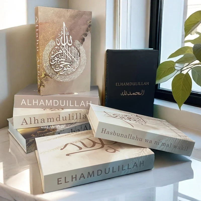 Islamic Mosque Luxury Fake Book Storage Box Kaaba Decorative Books Home Decor Coffee Table Bedroom Ornament Interior Decoration