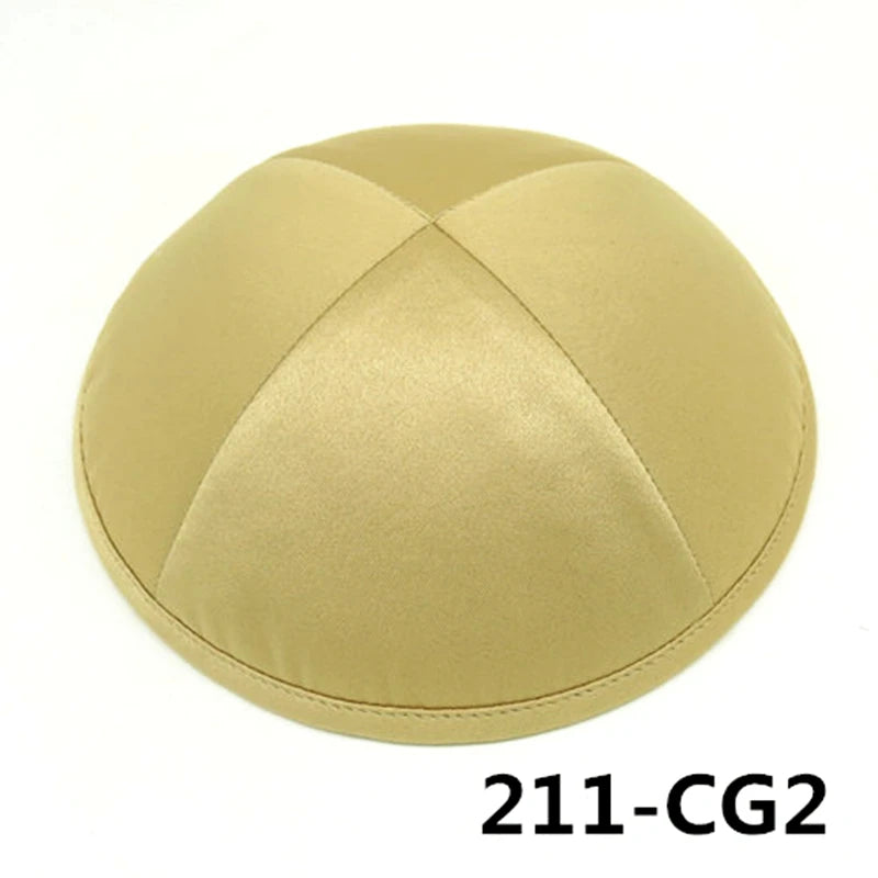 GIU 19cm Satin Jewish Hats Caps Skullies Beanies Kippot Yarmulke Kippah Dome Kipa For Wedding And Events