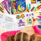16PCS/1SET Ramadan Eid Mubarak Party Mini Coloring Book for Kids Muslim Festival Graffiti Painting Activity Party Supplies Gift