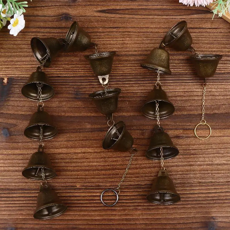 35/48cm 6/9 Bells Pendant Handmade Metal Wind Chime Outdoor Wind Chime With Decorative Chain Household Garden Decoration