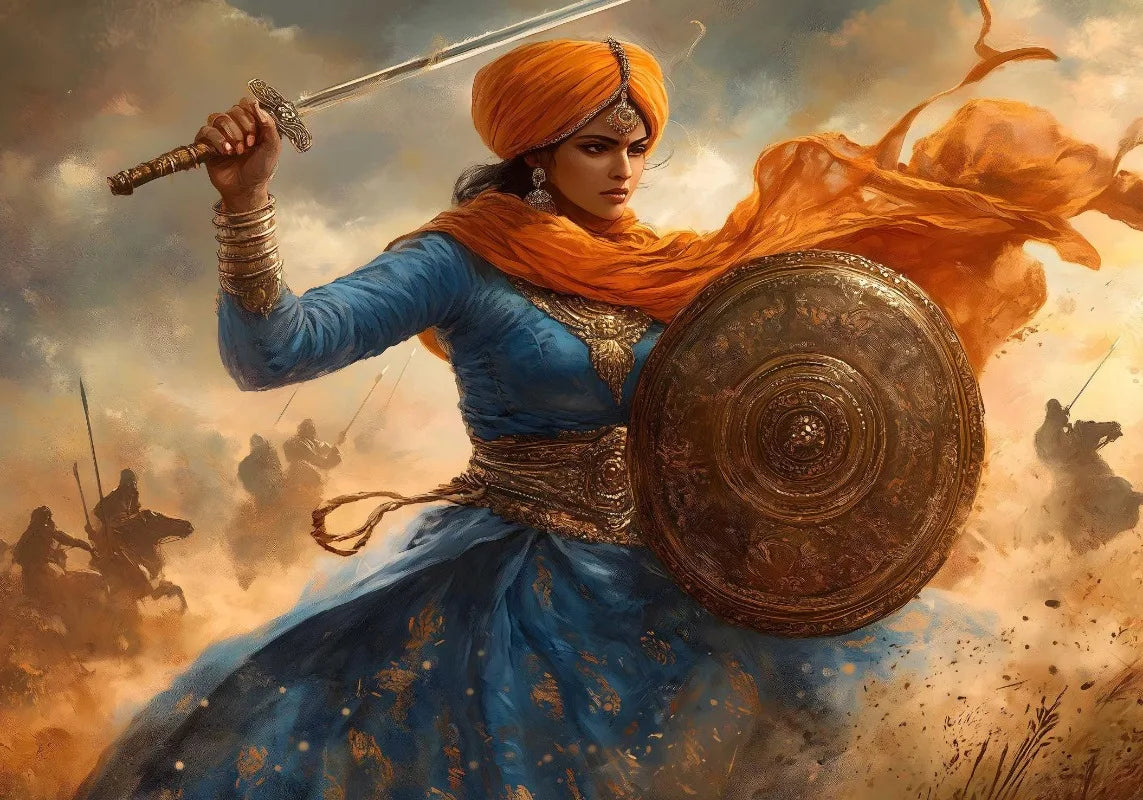 Khalsa Sikh Bold Warrior Retro Religion Poster Print Wall Art Pictures Canvas Painting Living Room Bedroom Home Decor Gift