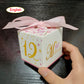 20PCS Kids Girl Bat Mitzvah Party Favor Mini Paper Guest Gift Candy Box Pink Boy Baby Shower Baptism Ceremony Events Decor