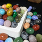 EG1-7 Mini Natural Stone Egg, Small Polished Egg Shaped Stone for Meditation Stress Relief Fidget Palm Desk Decor Gift