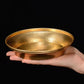 Buddhism Copper Manza Plate，Auspicious Tibetan Brass Tantra Dish Worship For Buddha Tray Desktop Home Gift Decorative，1Pcs，15 cm