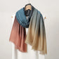 New Tie-dyed Cotton Hijabs For Women Scarf Plain Shawls Wrap Femme Musulman Ombre Viscose Headscarf Islam Turban Headband Scarf