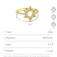 DPLAOPA 925 Sterling Silver Star of David Zircon CZ Engagement Ring 2025 New Luxury Classical Party Jewelry Gift for Women
