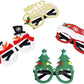 Christmas Glasses Holiday Party Frames Christmas Decoration Accessories Costume Eyeglasses for Christmas Parties Holiday Favors