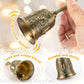 Retro Metalen Tone Hand Bel Metalen School Diner Shoptea Bell Hand Held Craft Bruiloft Decoratie Alarm School Kerk Klaslokaal