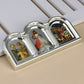 Catholic Divine Mercy Jesus Christ Image Frame Holy Family St. Michael Triptych Icons Sticker Tabletop Prayer Home Church Decor