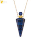 Crystal Perfume Necklace Natural Stone Cone Pendant Healing Clear Quartz Pendants Essentials Oil Diffuser Vial Necklaces H119